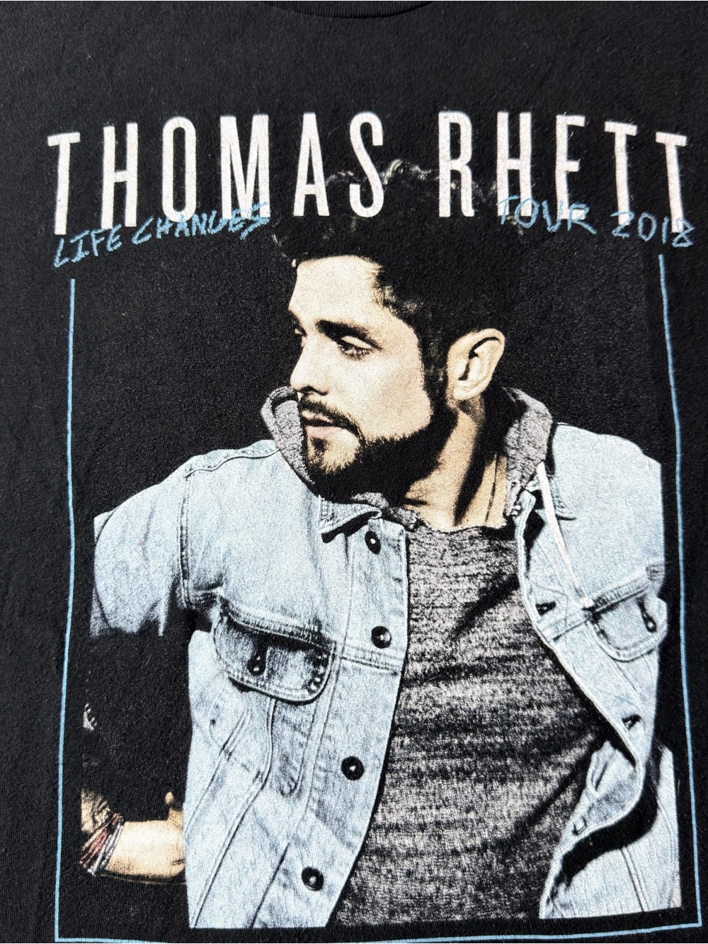 thomas rhett 2018 life changes tour concert t shirt black country music tee - Picture 3 of 8